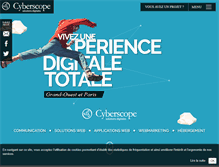 Tablet Screenshot of cyberscope.fr